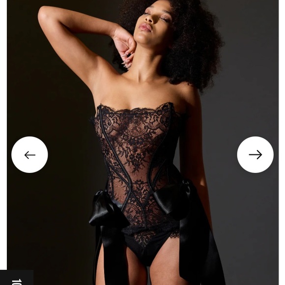 🔥 HOLIDAY MUST HAVE!! Thistle and Spire Nocturne Corset NWT XS/SM Lace & Bows - Picture 14 of 15